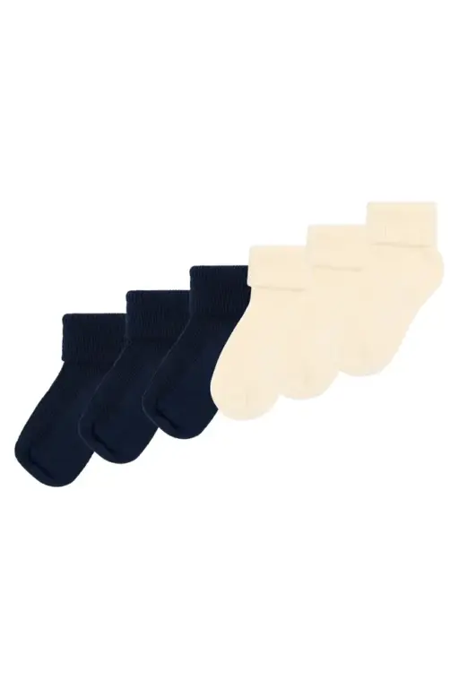 MiniPop Mee Bamboo Strømper 6-Pak - Navy - 15/18 MiniPop Mee Bamboo Strømper 6-Pak - Navy - 15/18