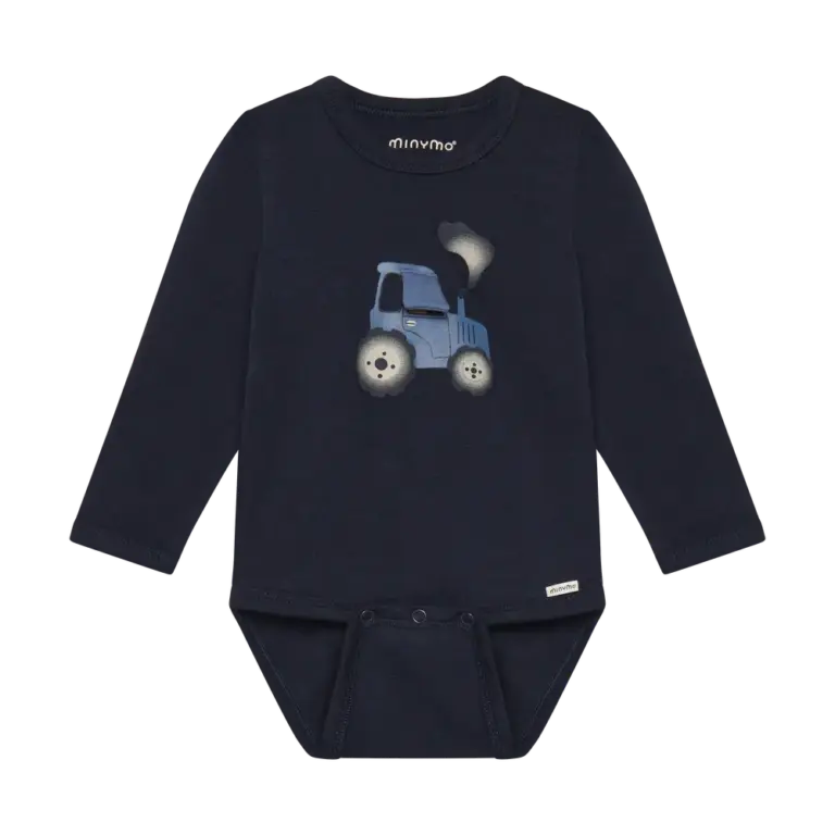 Minymo Langærmet Body - Dark Sapphire - 62