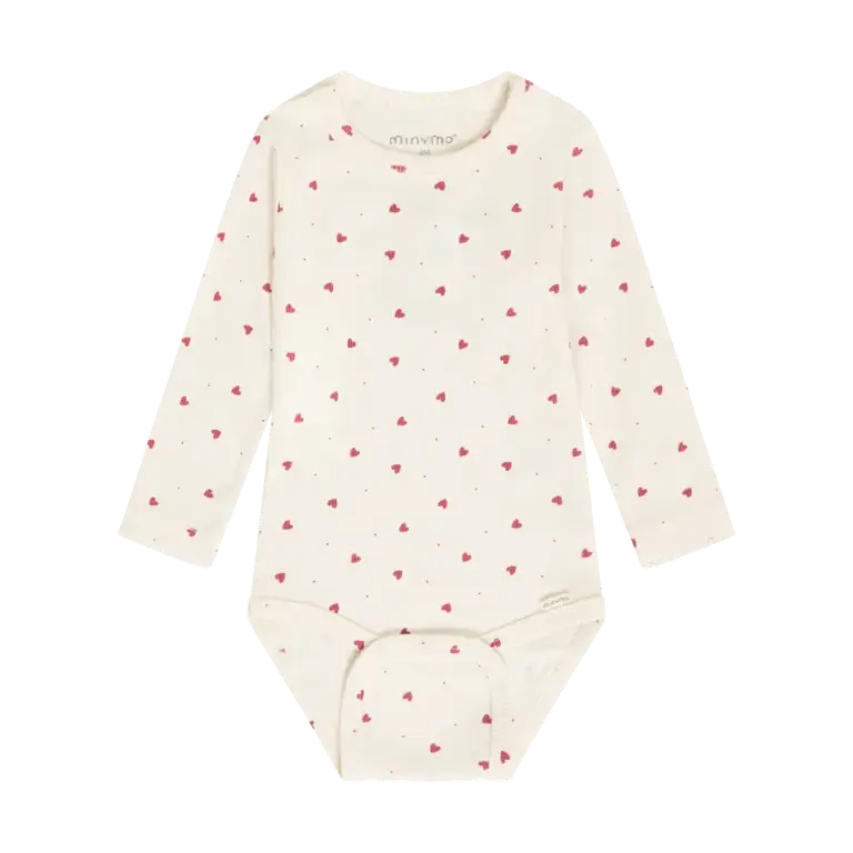Minymo Langærmet Rib Body - Eggnog - 86