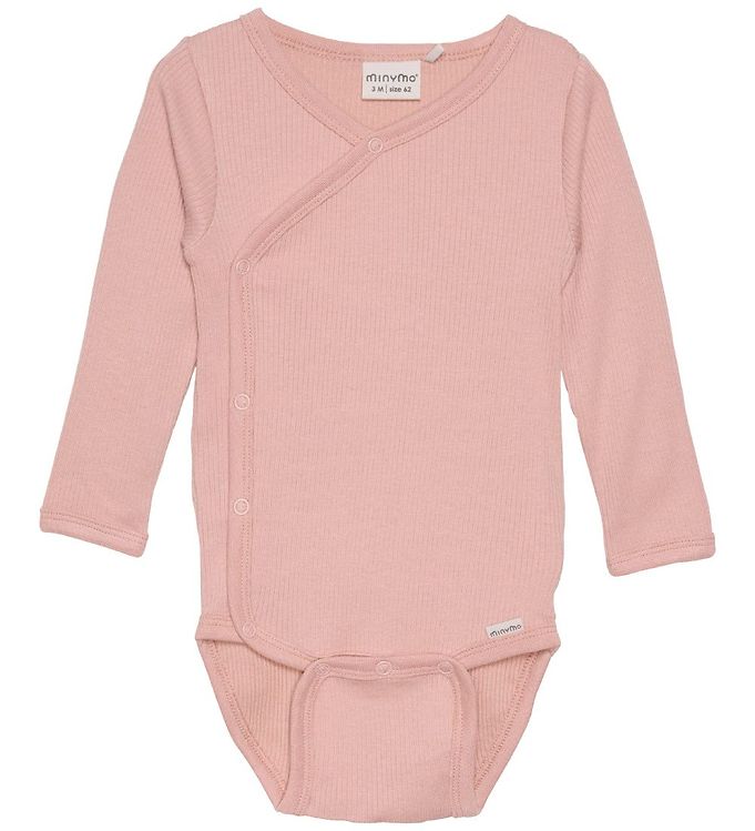 Minymo Slå-om Body l/æ - Rib - Misty Rose