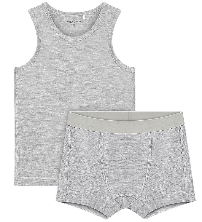 Minymo Undertøj - Viskose - Grey Melange