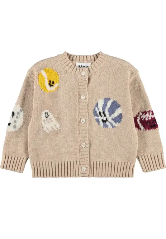 Molo Breeze Cardigan - Fuzz Ball sandy - 68