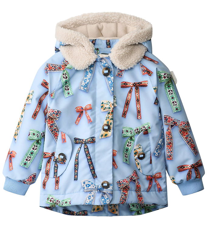 Molo Vinterjakke - Teddy - Hopla - Deco Bows Molo Vinterjakke - Teddy - Hopla - Deco Bows