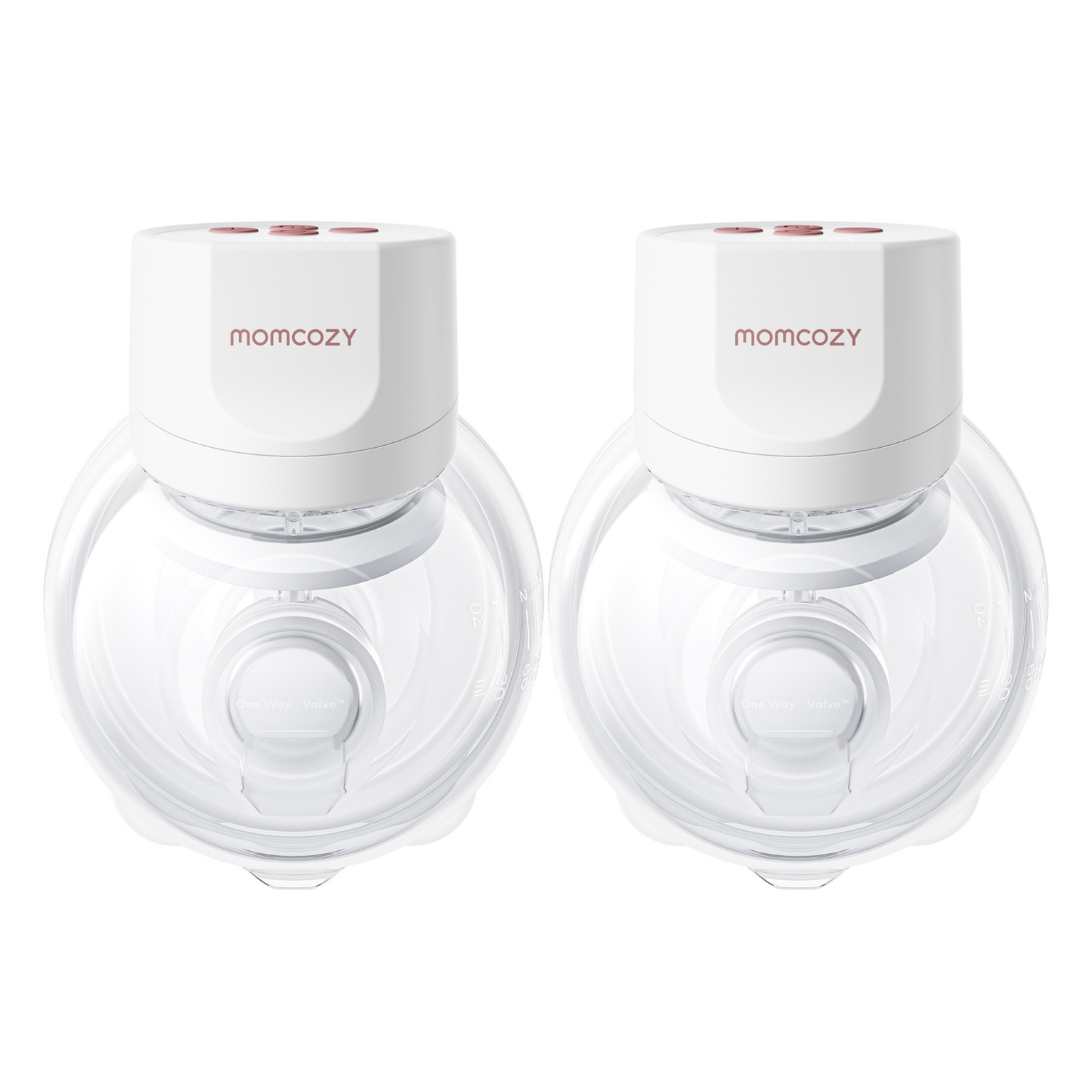 Momcozy S12 Proplus Dobbelt Bærbar Brystpumpe - Hvid