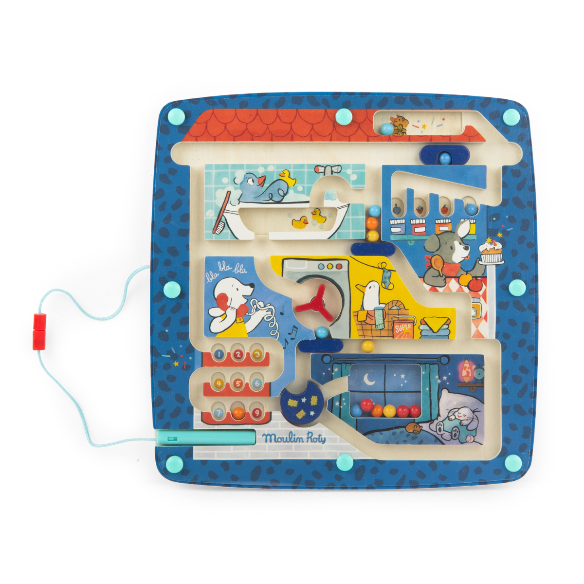 Moulin Roty | Magnetisk labyrint - Puce & Pilou