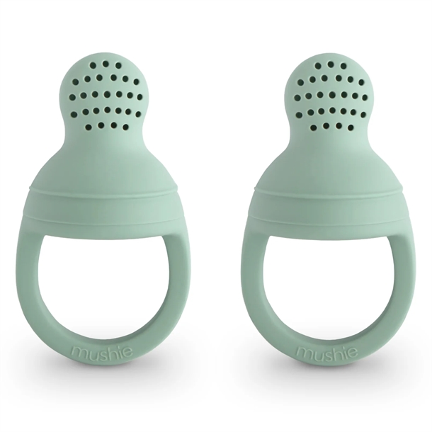 Mushie Food Feeder Cambridge Blue 2-pak