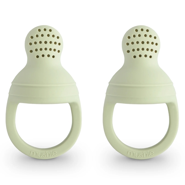 Mushie Food Feeder Sage 2-pak