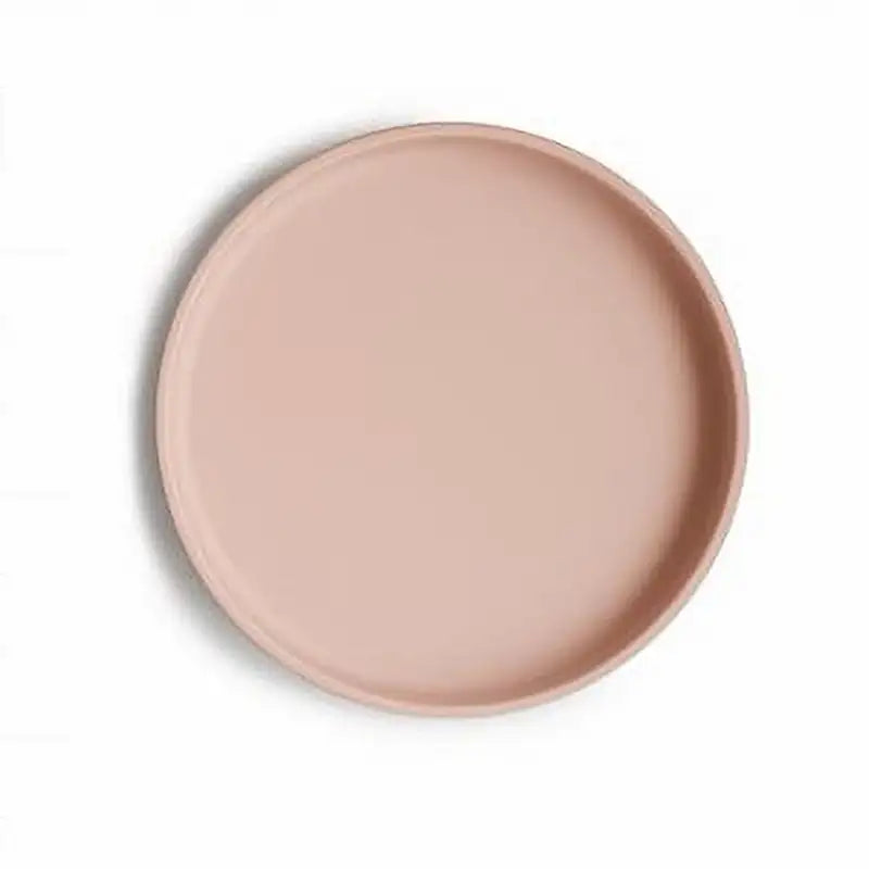 Mushie Klassisk Skridsikker Silikone Tallerken Blush Mushie Klassisk Skridsikker Silikone Tallerken Blush