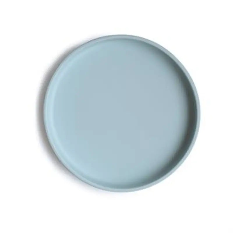 Mushie Klassisk Skridsikker Silikone Tallerken Powder Blue Mushie Klassisk Skridsikker Silikone Tallerken Powder Blue