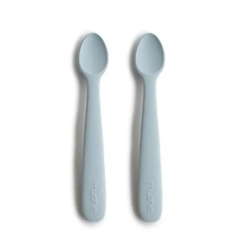 Mushie Silikone Babyskeer 2 - Pak Powder Blue Mushie Silikone Babyskeer 2 - Pak Powder Blue