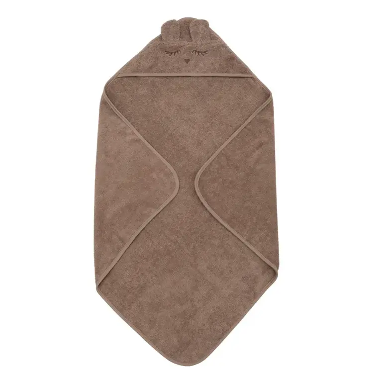 Müsli Badeslag Med Ører I Øko-Bomuld - Walnut - 80x80 Cm Müsli Badeslag Med Ører I Øko-Bomuld - Walnut - 80x80 Cm