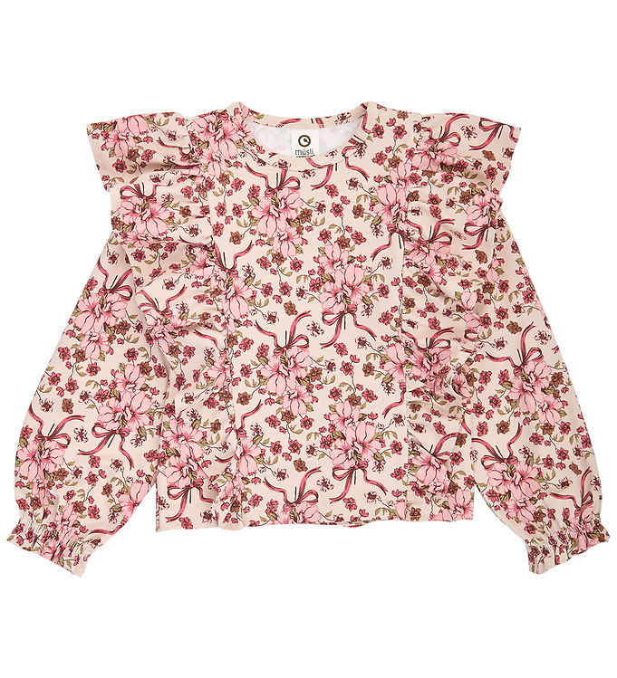 Müsli Bluse - Bouquet Ruffle - Oak/Blush/Baroque Rose Müsli Bluse - Bouquet Ruffle - Oak/Blush/Baroque Rose