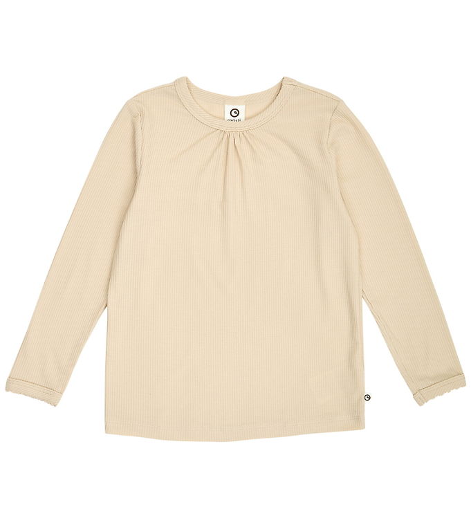 Müsli Bluse - Rib/Modal - Mellow Picot - Oak Müsli Bluse - Rib/Modal - Mellow Picot - Oak
