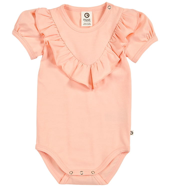 Müsli Body k/æ - Cozy Me Frill - Peach Müsli Body k/æ - Cozy Me Frill - Peach