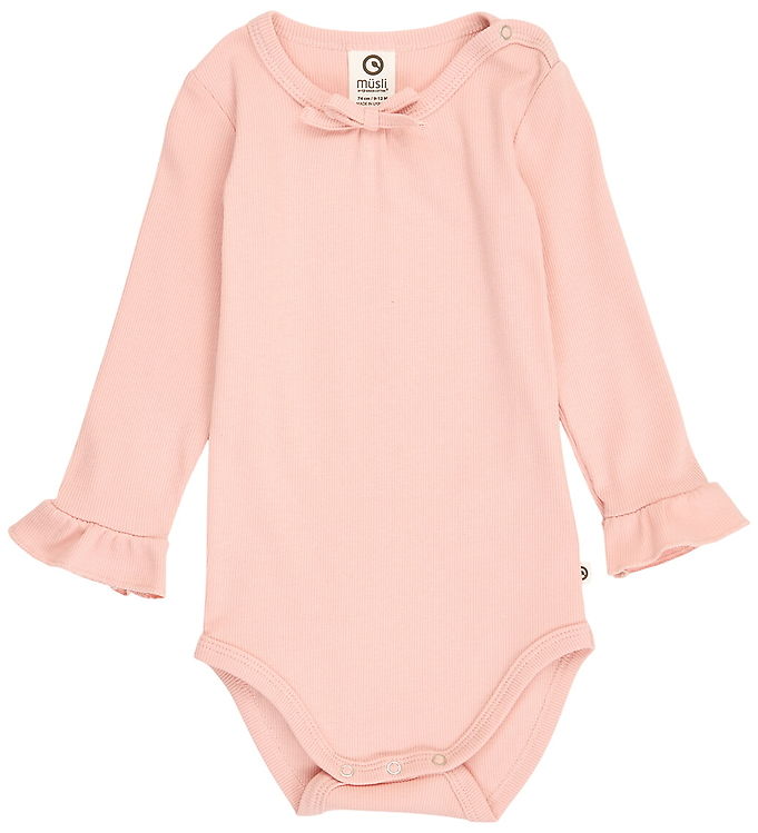 Müsli Body l/æ - Rib - Cozy Me Frill - Blush Müsli Body l/æ - Rib - Cozy Me Frill - Blush