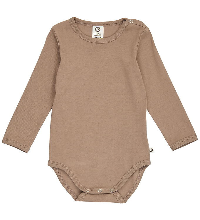 Müsli Body l/æ - Rib - Cozy Me - Walnut Müsli Body l/æ - Rib - Cozy Me - Walnut