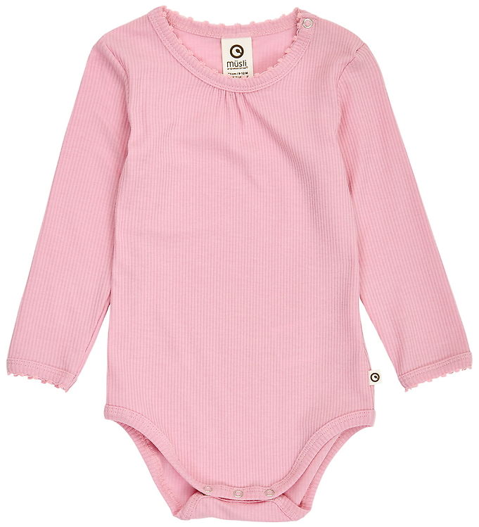 Müsli Body l/æ - Rib - Mellow Picot - Nectar
