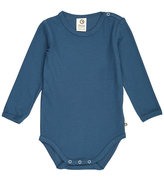 Müsli Body l/æ - Rib/Modal - Mellow - Navy Müsli Body l/æ - Rib/Modal - Mellow - Navy