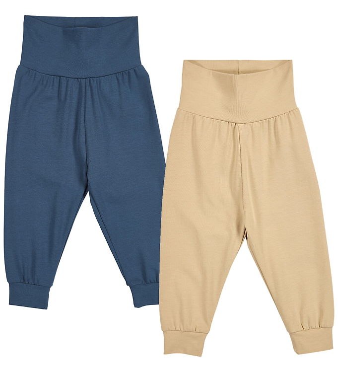 Müsli Bukser - Cozy Me - 2-pak - Safari/Navy Müsli Bukser - Cozy Me - 2-pak - Safari/Navy
