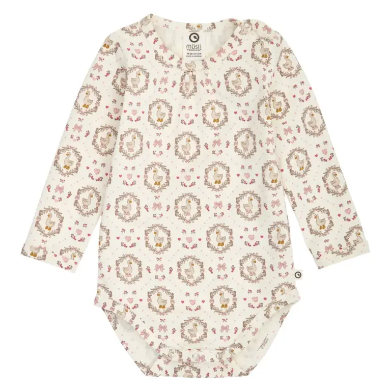 Müsli Heritage Duck Langærmet Body - Balsam Cream/ Blush/ Baroque Rose - 86