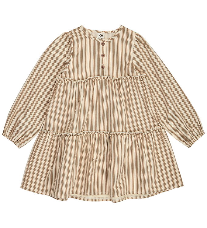 Müsli Kjole l/æ - Woven Stripe - Oak/Walnut Müsli Kjole l/æ - Woven Stripe - Oak/Walnut