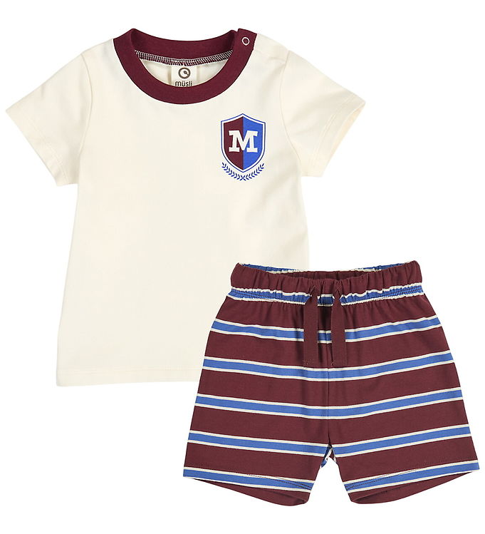 Müsli Shortssæt - Clubhouse - Russet/Azure Blue/Tofu Müsli Shortssæt - Clubhouse - Russet/Azure Blue/Tofu