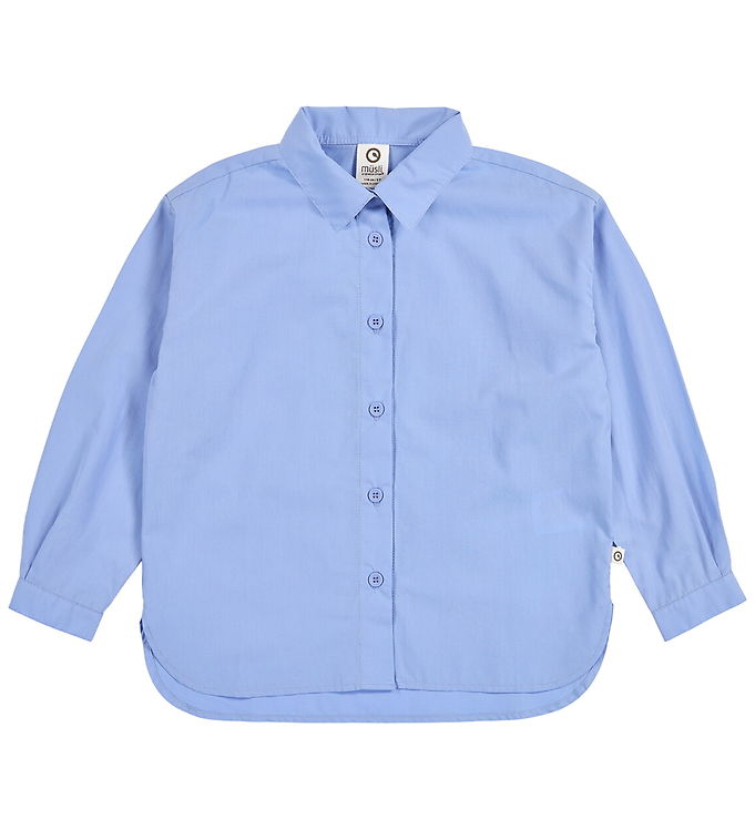 Müsli Skjorte - Poplin - Shell Blue Müsli Skjorte - Poplin - Shell Blue