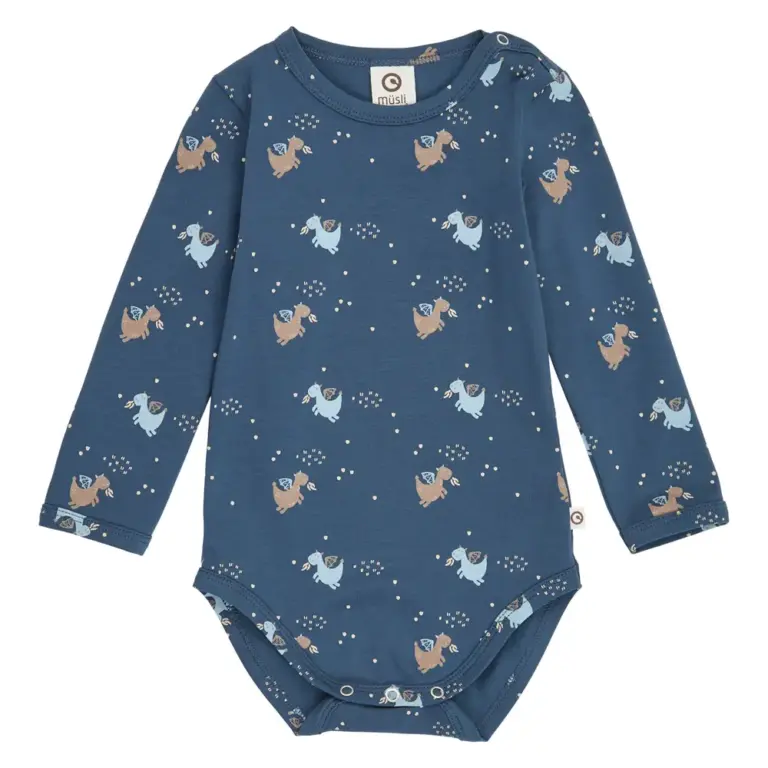 Müsli Storybook Body - Navy/Soft Blue/Walnut - 68