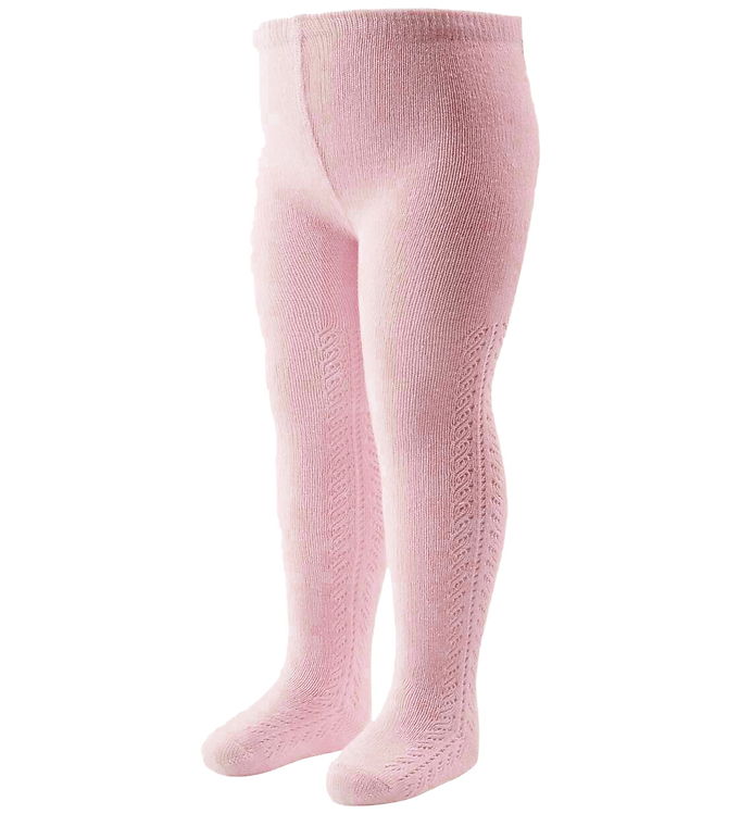 Müsli Strømpebukser - Strik/Hulmønster - Blush Müsli Strømpebukser - Strik/Hulmønster - Blush