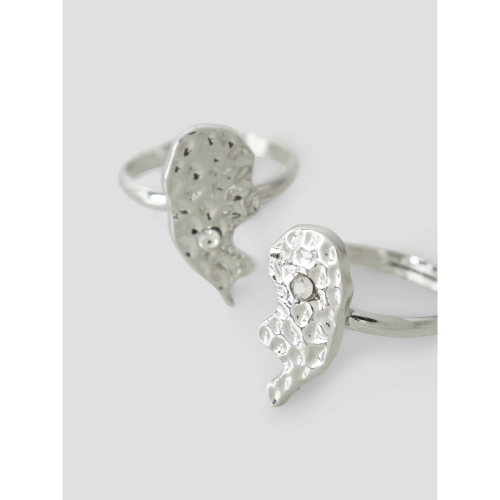 NAME IT 2-Pak Friends Ringe Silver
