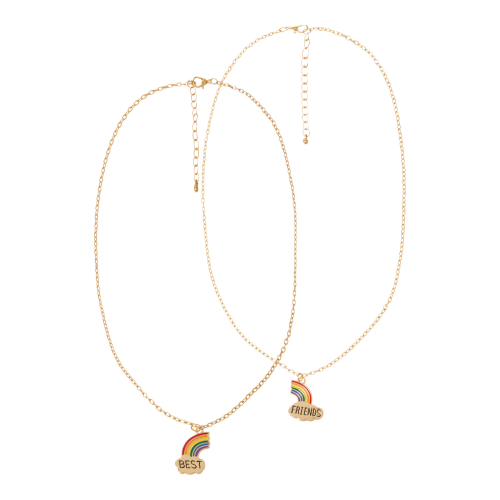 NAME IT 2-Pak Halskæde Friends Gold Colour