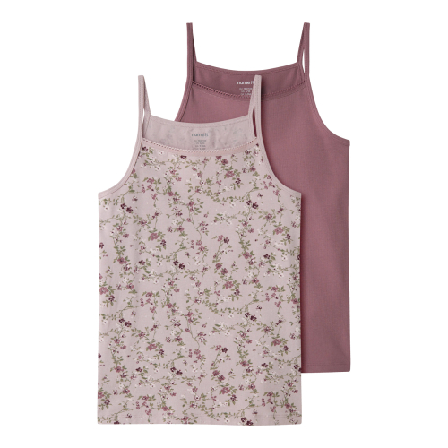 NAME IT 2-Pak Strap Top Violet Flower