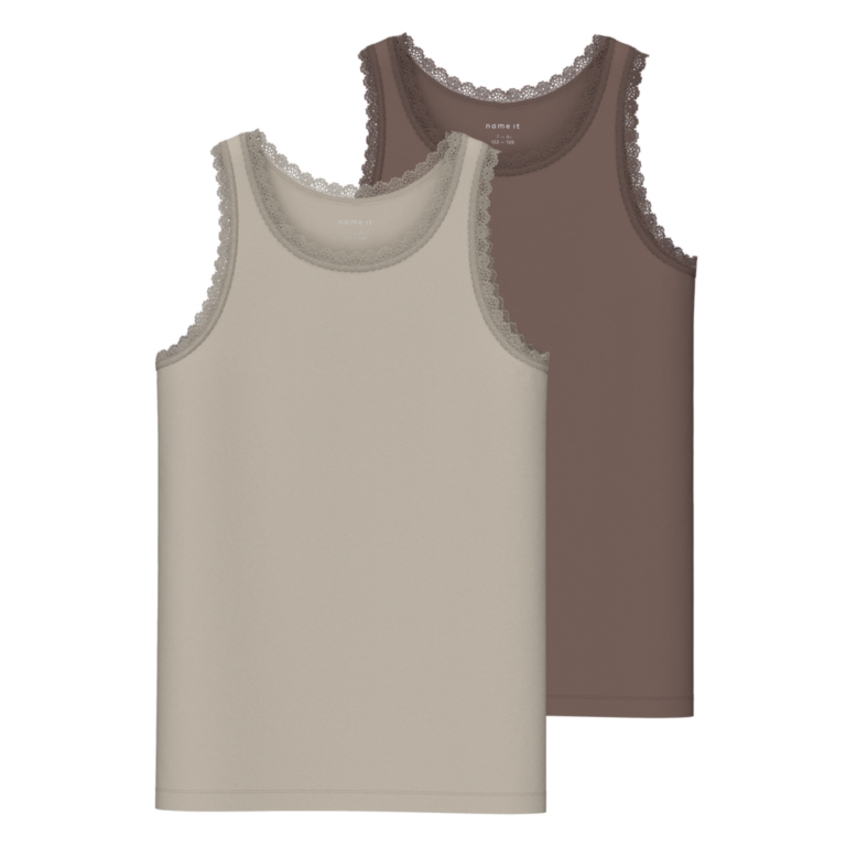 NAME IT 2-Pak Tank Top Blonde Peyote