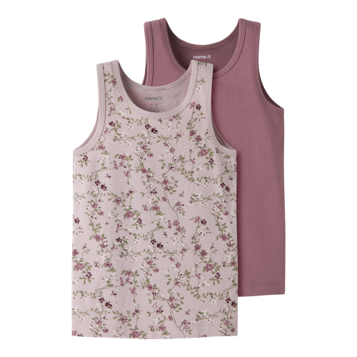 NAME IT 2-Pak Tank Top Violet Flower