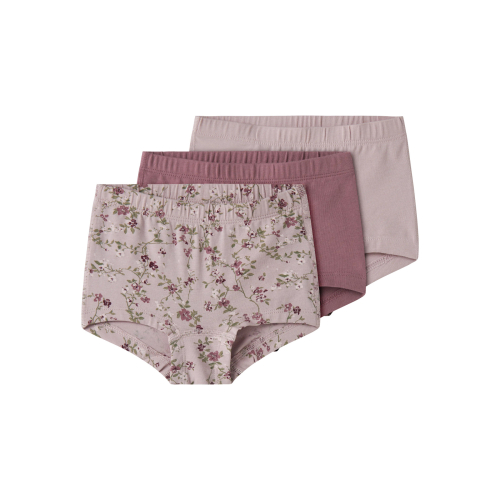 NAME IT 3-Pak Tights Violet Flower