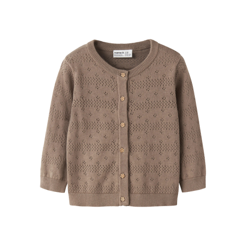 NAME IT Cardigan Kecia Brown Lentil
