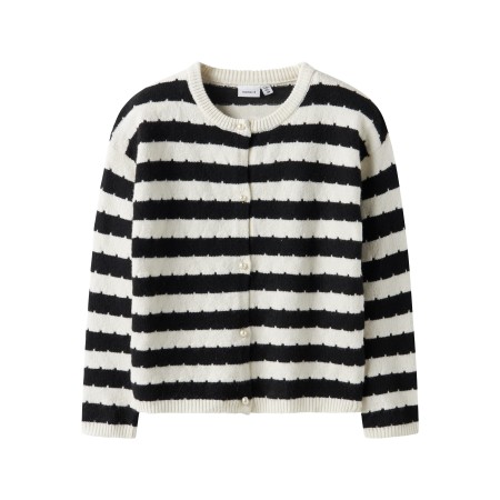 NAME IT Cardigan Loose Sylvea Cloud Dancer