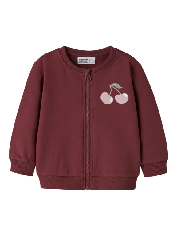 NAME IT Cardigan Vrillie Oxblood Red