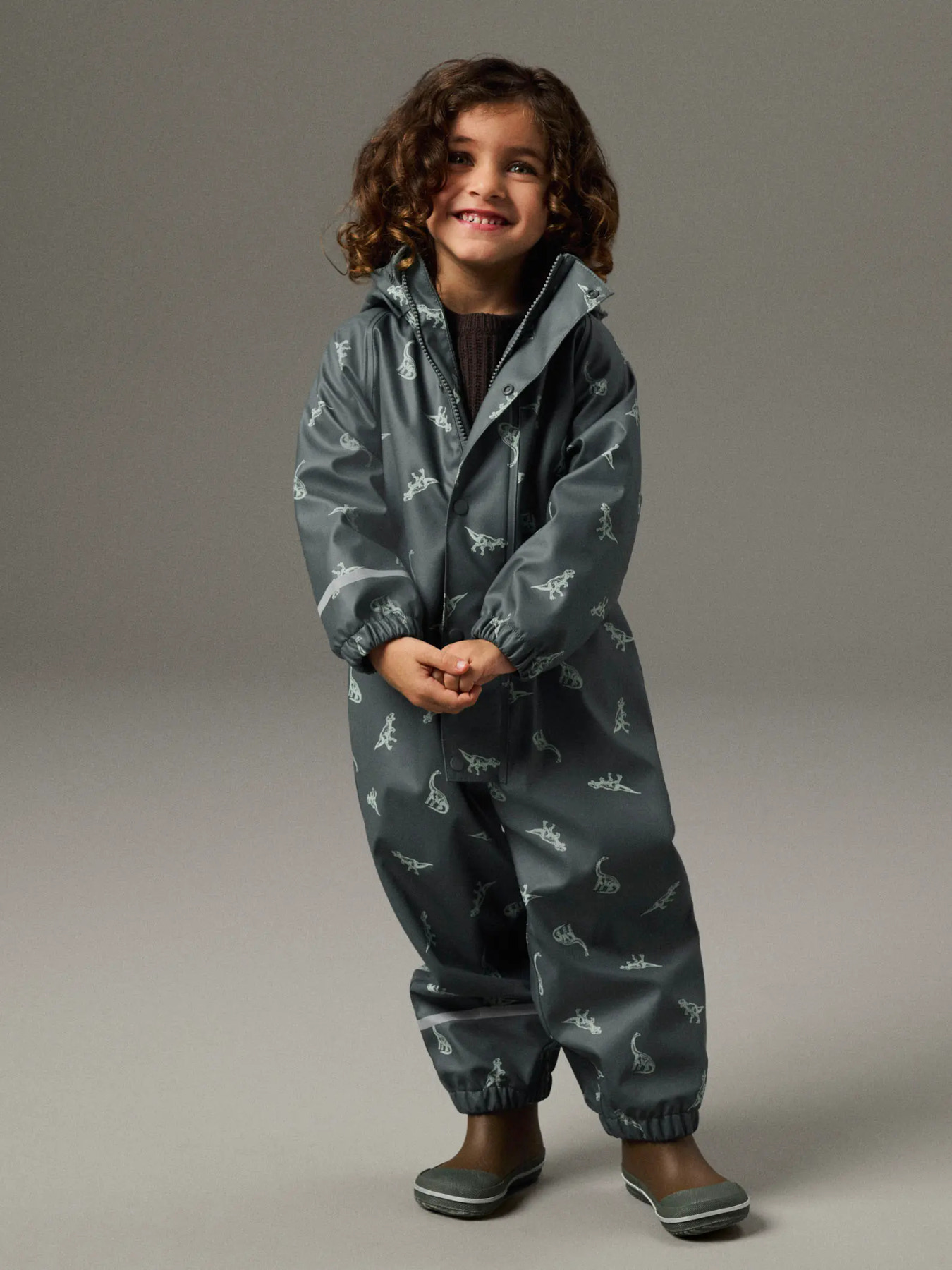 NAME IT Fleece Regndragt Dry10 Balsam Green Dino NAME IT Fleece Regndragt Dry10 Balsam Green Dino