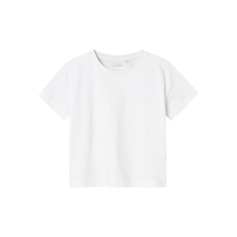 NAME IT Kort Boxy T-Shirt Vita Bright White