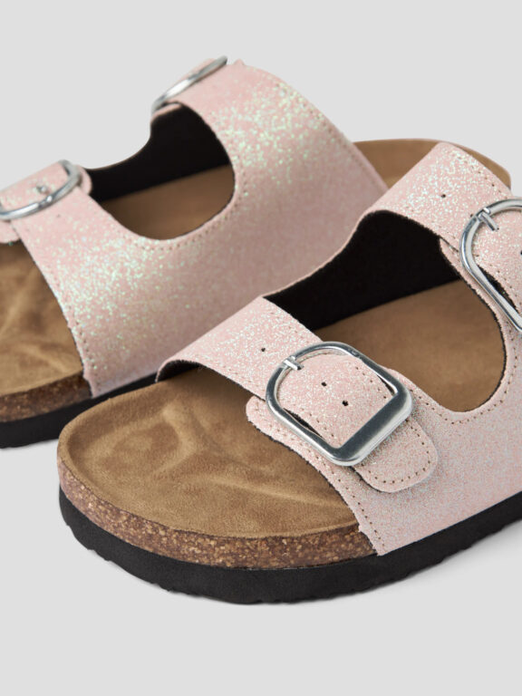 NAME IT Sandal Flora Cloud Dancer Glitter