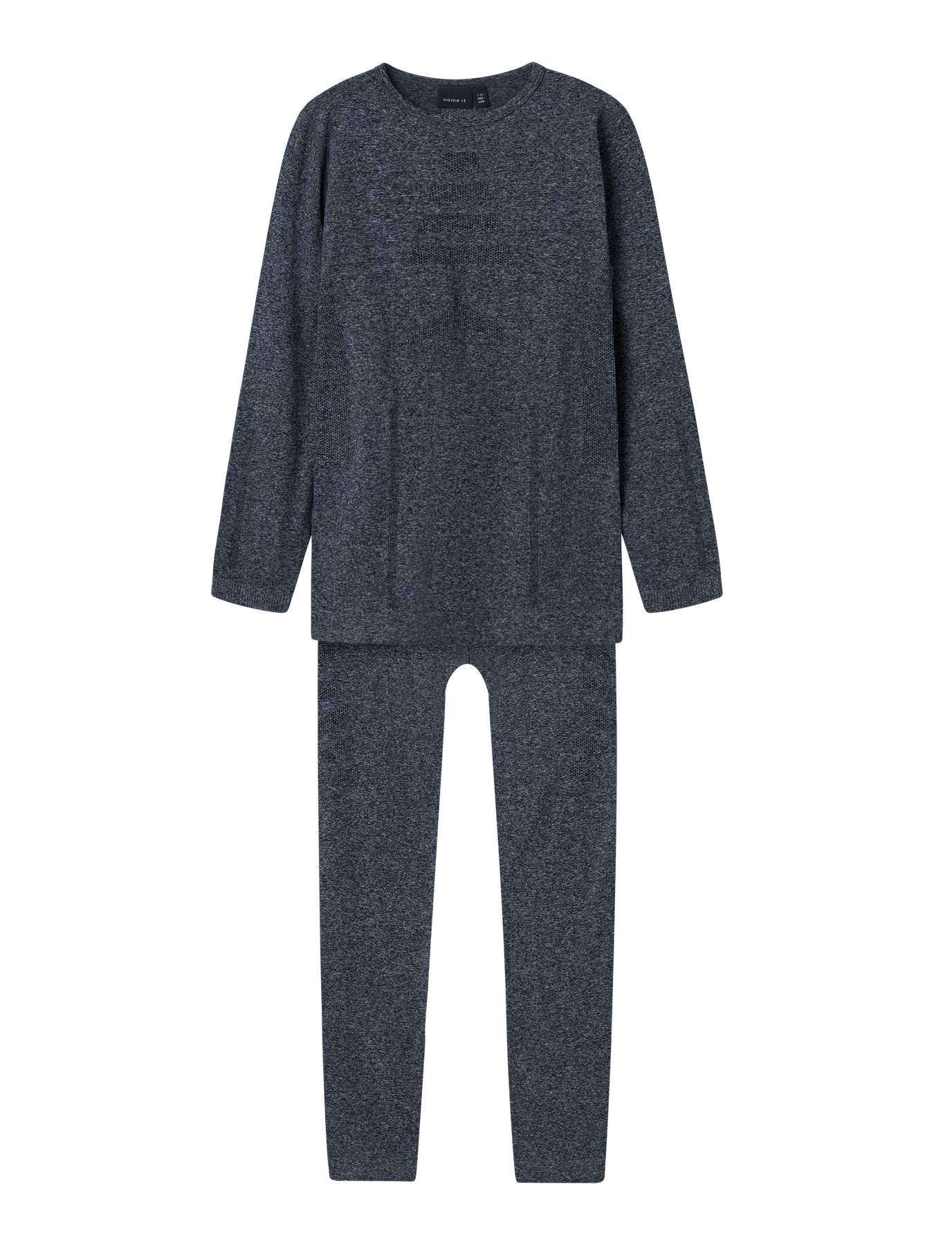 NAME IT Skiundertøj Silver Seamless Grey Melange
