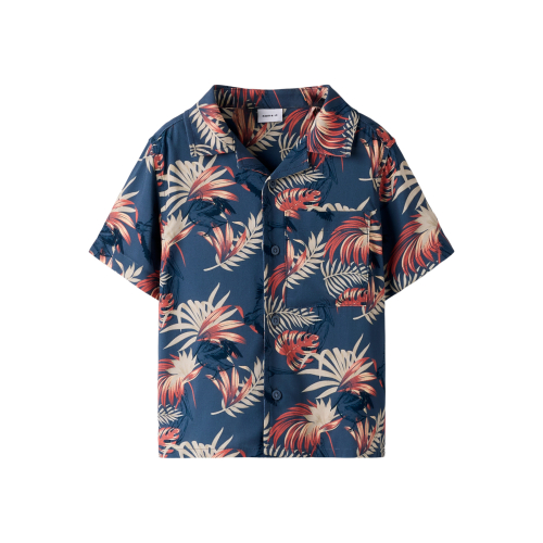NAME IT Skjorte Ferane Vintage Indigo Pelican