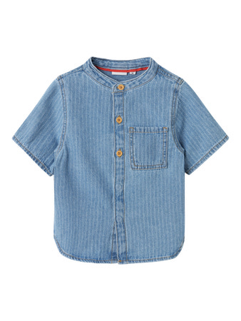 NAME IT Skjorte Fido Light Blue Denim Stripes NAME IT Skjorte Fido Light Blue Denim Stripes