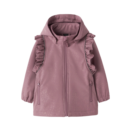 NAME IT Softshell Jakke Alfa08 Frill Foil Wistful Mauve
