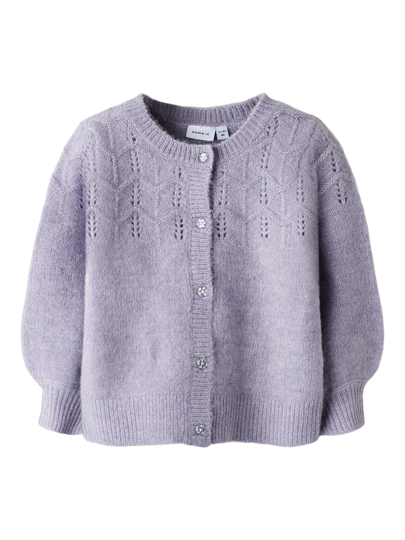 NAME IT Strik Cardigan Batrilla Lavender Gray NAME IT Strik Cardigan Batrilla Lavender Gray