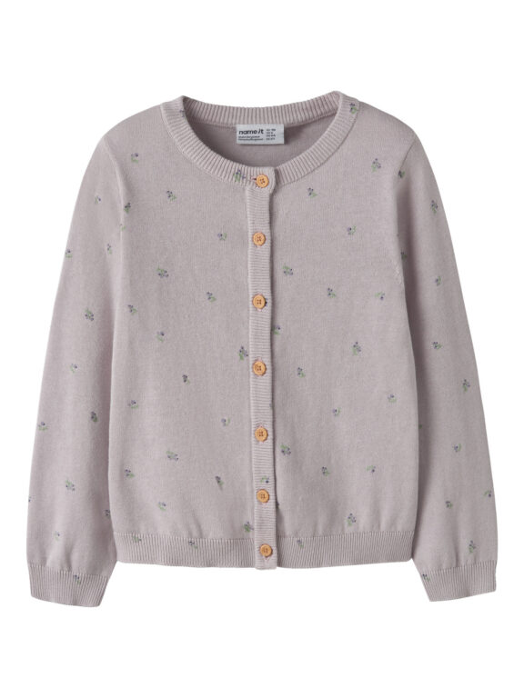NAME IT Strik Cardigan Beta Lilac Marble