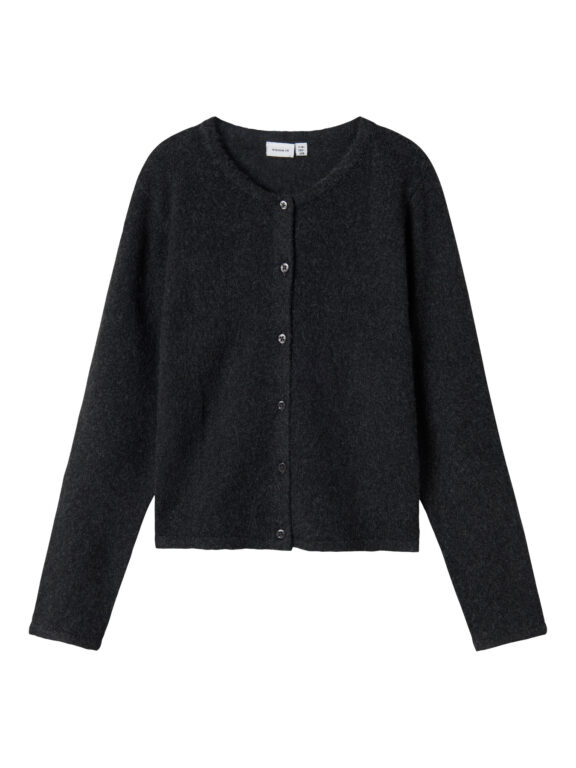 NAME IT Strik Cardigan Saluna Dark Grey Melange