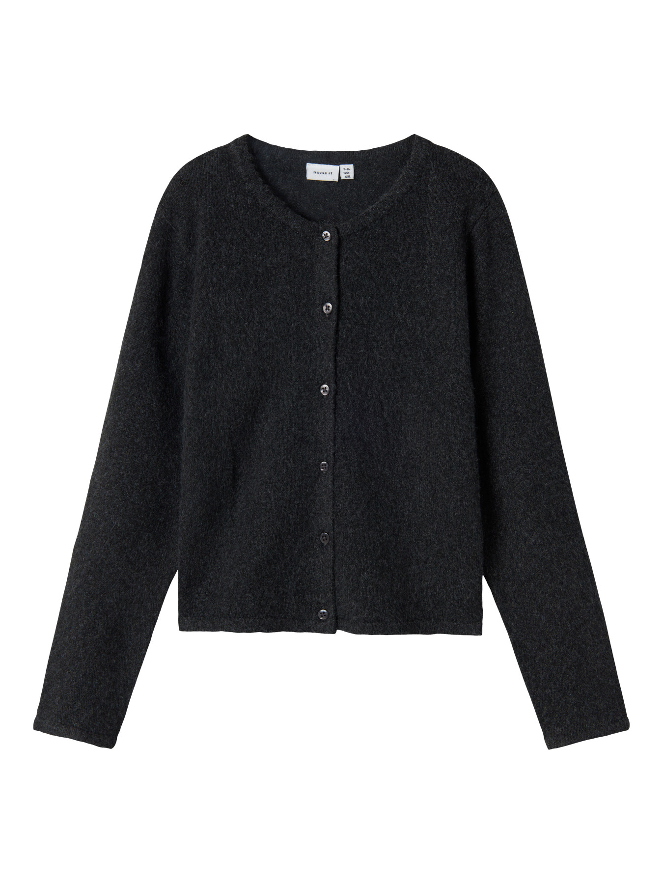 NAME IT Strik Cardigan Saluna Dark Grey Melange