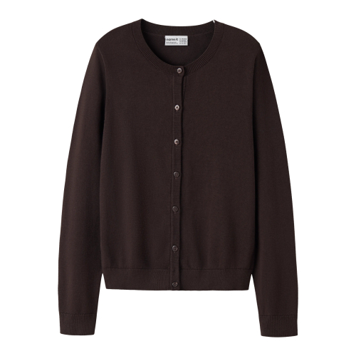 NAME IT Strik Cardigan Valane Chocolate Plum